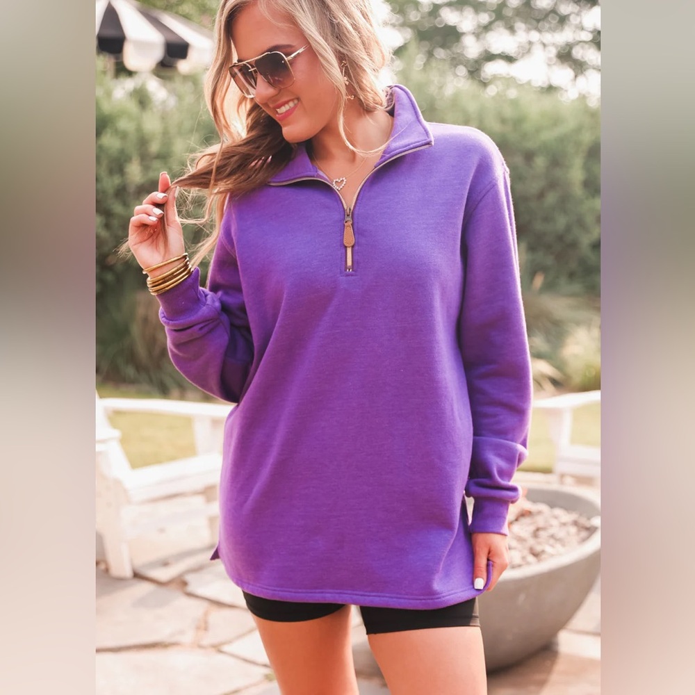 Purple Women's Quarter-Zip Pullover